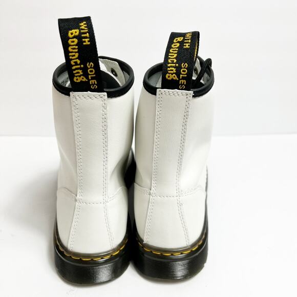 DR. MARTENS WOMENS ZAVALA WHITE COMBATS SIZE 10 WOMEN NEW - Picture 3 of 5